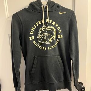 Nike Women's Black and Gold Military Academy Hoodie